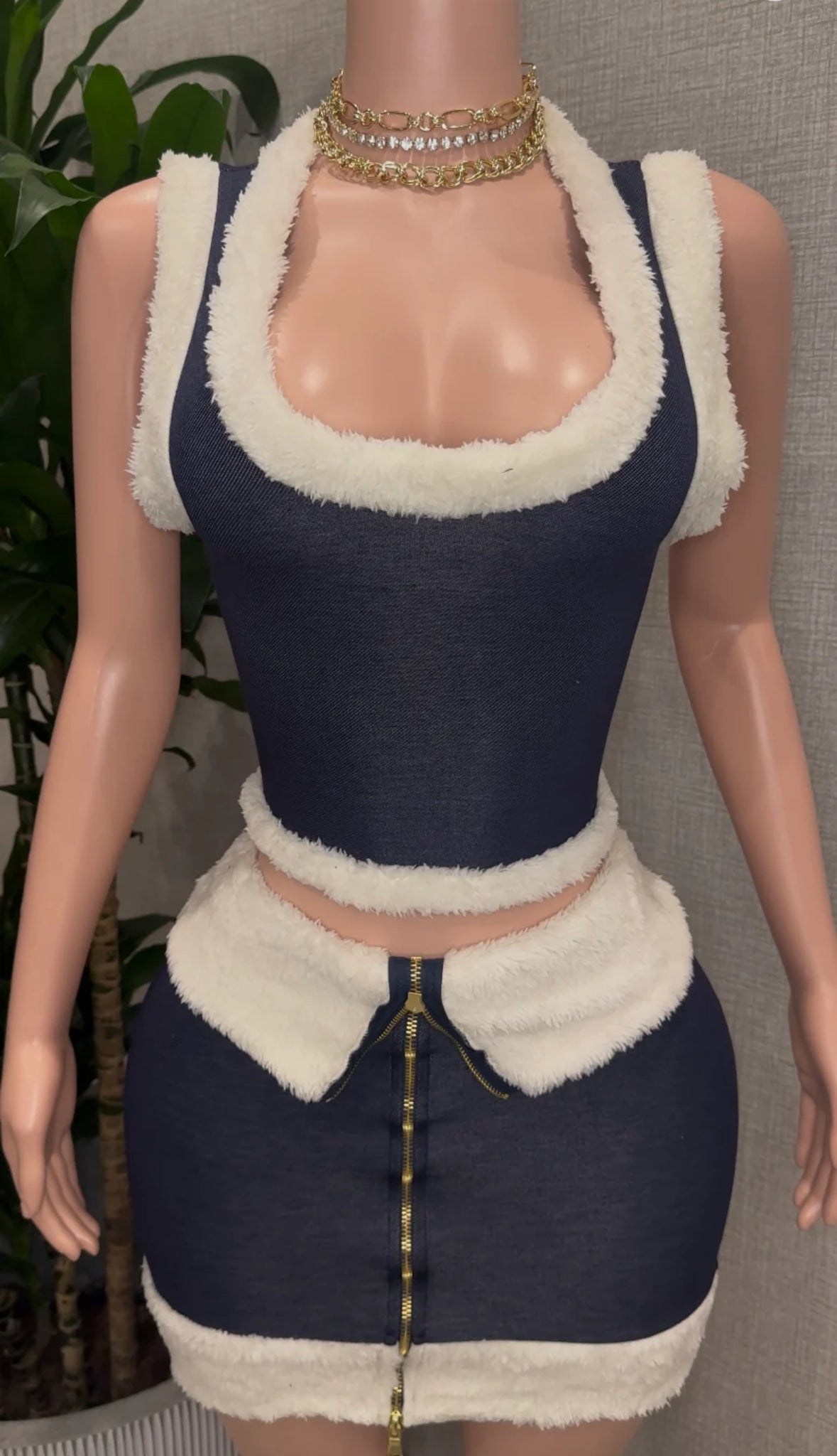 Aspen Faux Denim Set