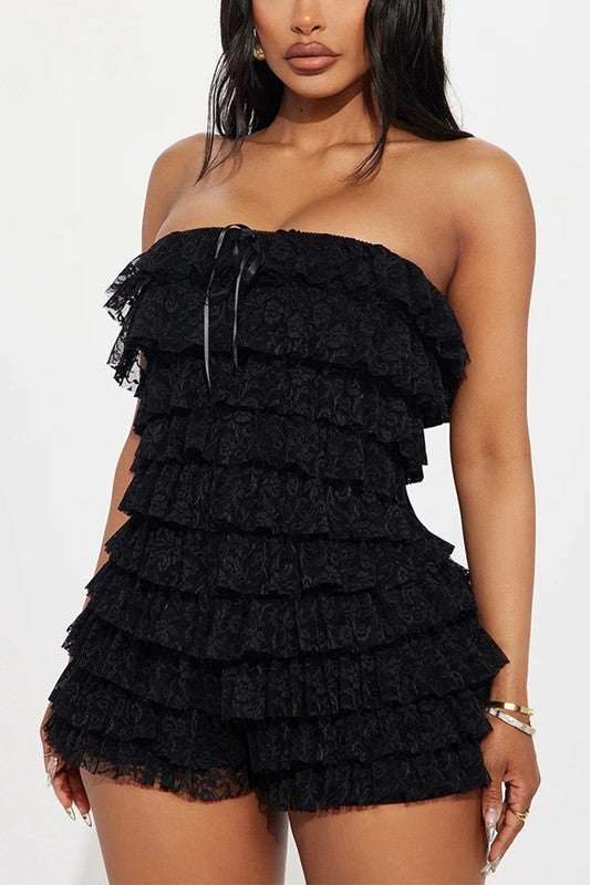 Layered Ruffles Rompers
